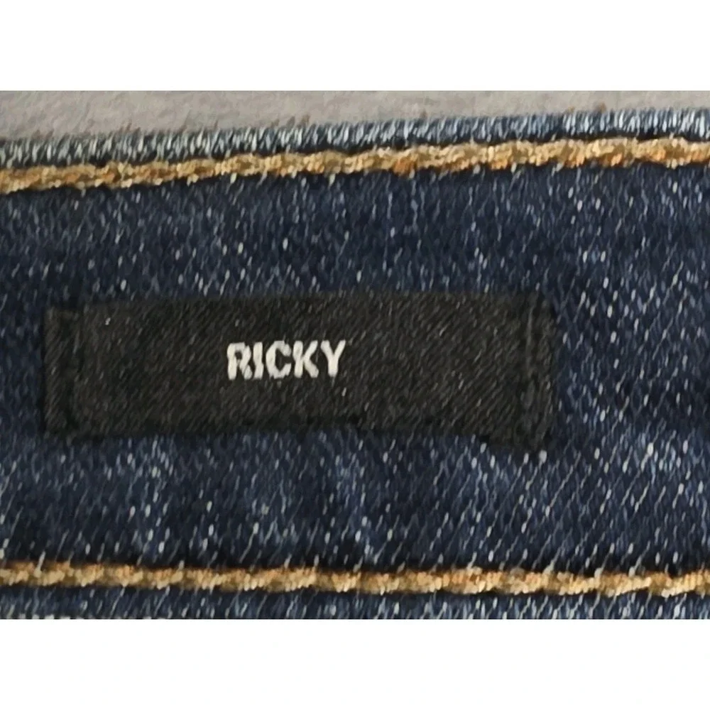 True Religion Jean Shorts 34W Ricky Super T Cut‎ Off Raw Hem Stretch 11